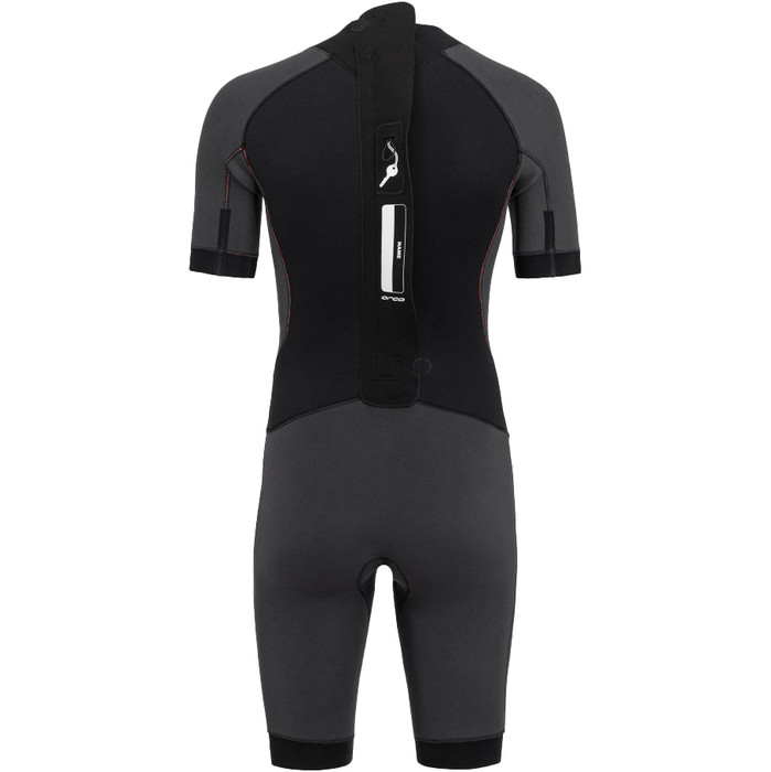 2024 Orca Mens Vitalis Back Zip Open Water Swim Shorty Wetsuit NN2Y0 - Black